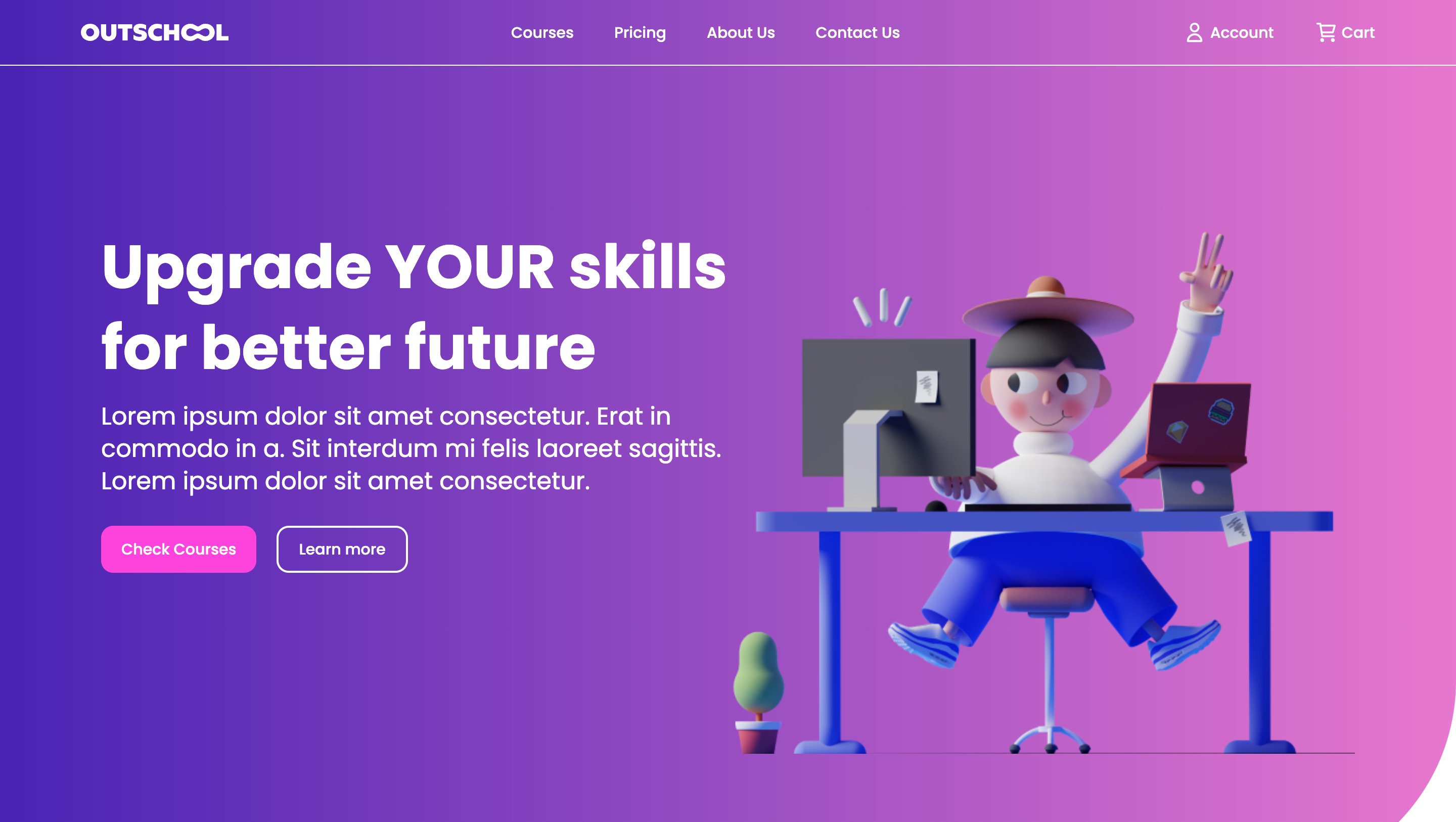 Website built with HTML and TailwindCSS