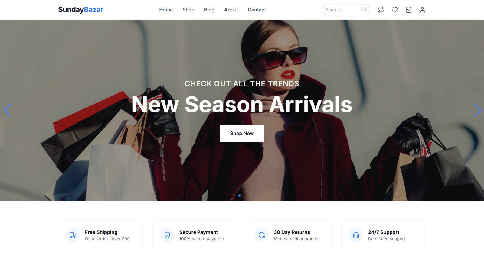 Sunday Bazar - E-commerce website